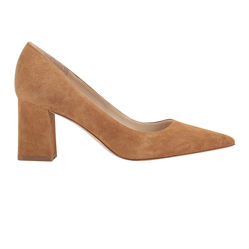 *NEW* Marc Fisher LTD Mustard Light Brown Yulunda Suede Pump Heels SOLD OUT sz 8
